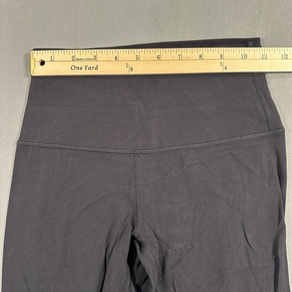 Lululemon Leggings Womens 4 Black High Rise Ankle Yoga Athletic Stretch Gym